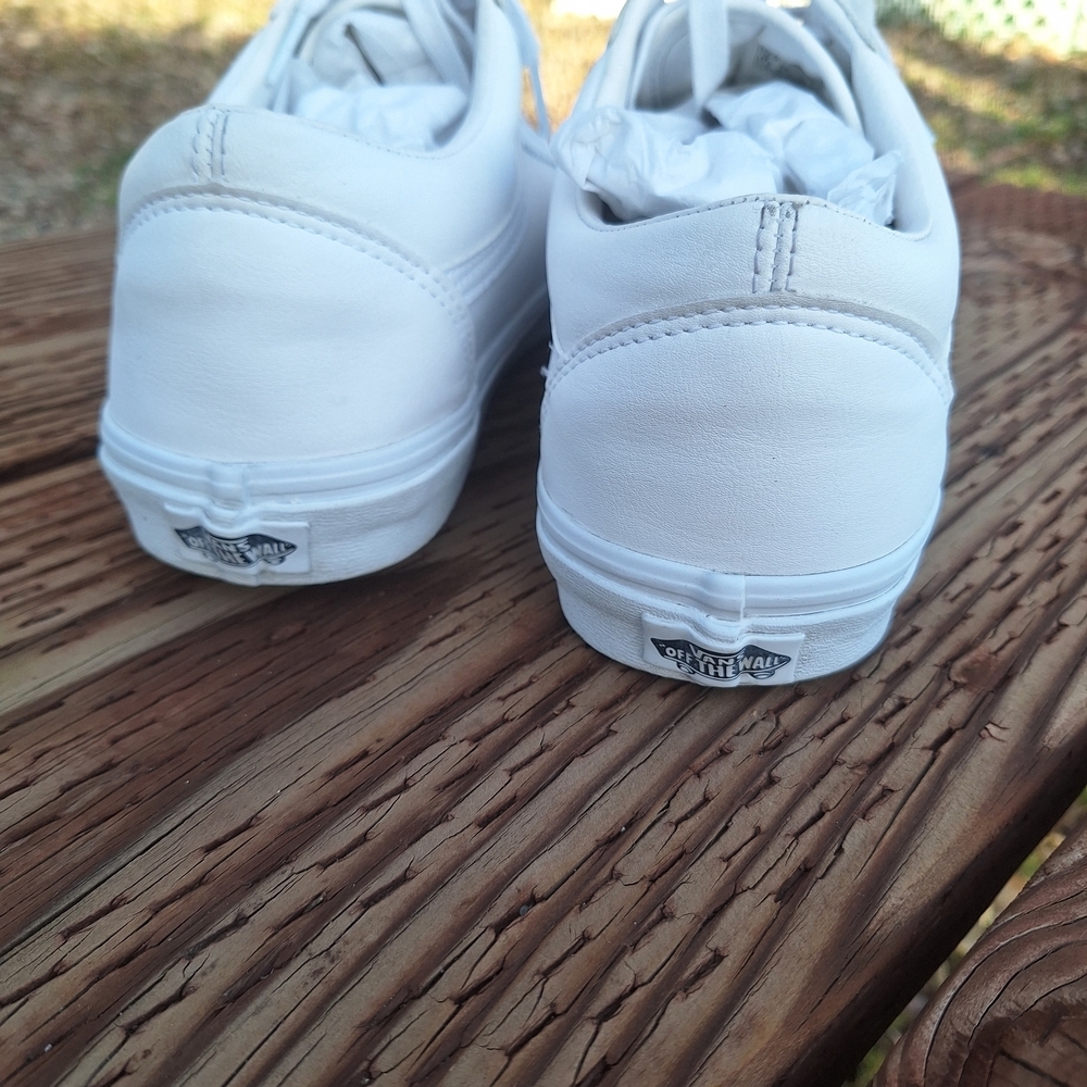 Vans Old Skool Classic All-White Men's Sneakers 12 - Picture 12 of 16